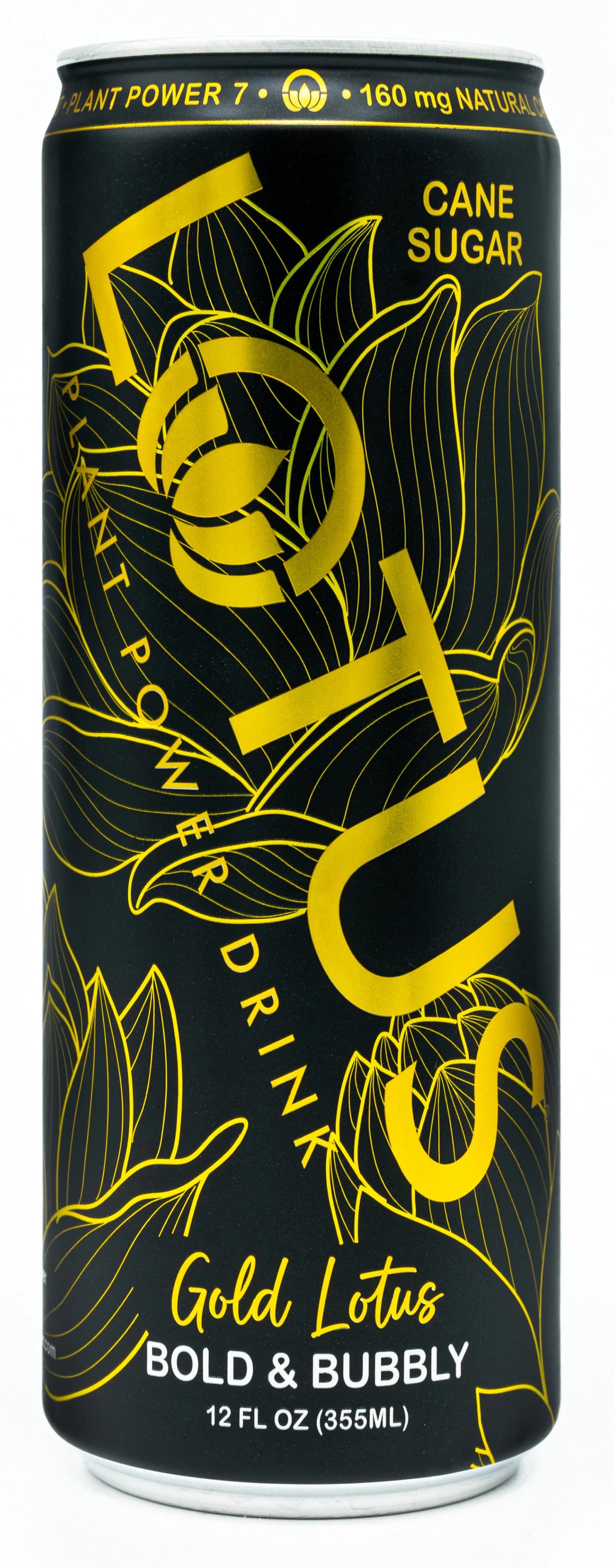 Lotus Plant Power Pure Cane Sugar Black Drink Twelve 12 oz Cans