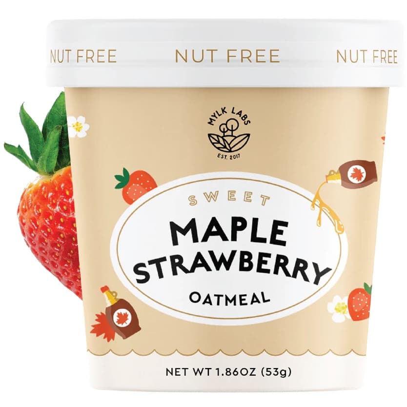 Mylk Labs Oatmeal Maple Strawberry Six Cups