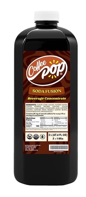 Tiki Breeze Coffee Pop Concentrate Six 2 Liter Bottles