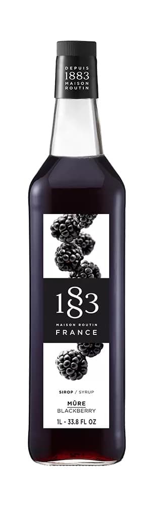 1883 Maison Routin Blackberry Syrup Six 1 liter bottles