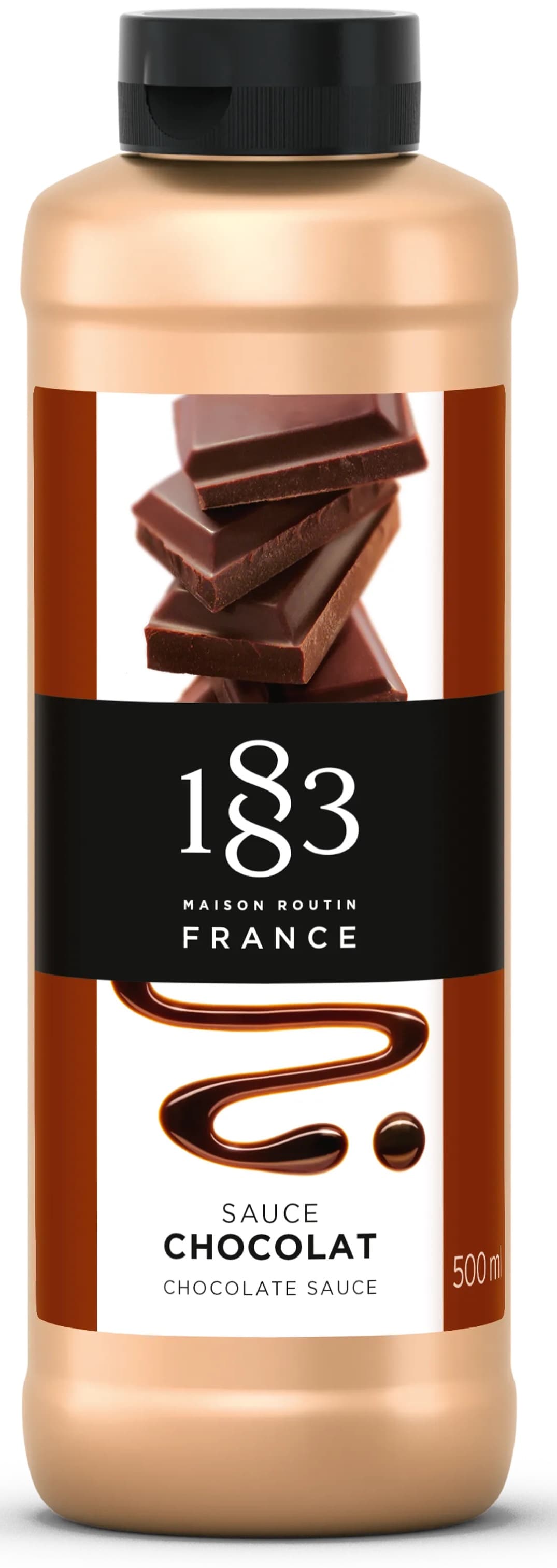 1883 Maison Routin Chocolate Sauce, 64 oz Jug (Case of 2) - French Barista Sauce for Mochas & Drizzle