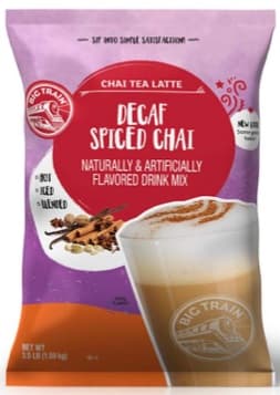 Big Train Decaf Spiced Chai Tea Latte Four 3.5 Lb. Bags