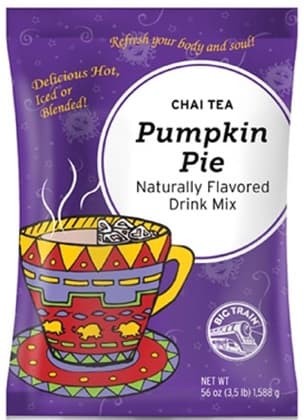 Big Train Pumpkin Pie Chai Tea Latte Four 3.5 Lb. Bags