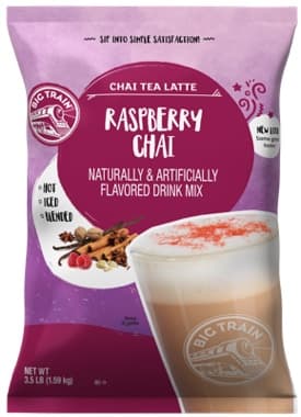 Big Train Raspberry Chai Tea Latte Four 3.5 Lb. Bags