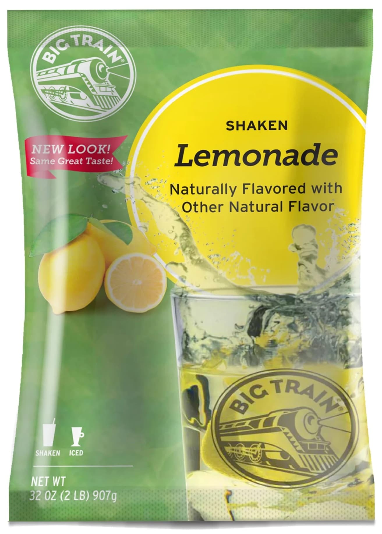 Big Train Shaken Lemonade Beverage Mix, 2 lb Bag (Case of 5) - Shaken Lemonade Program