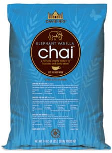 David Rio Elephant Vanilla Chai Four 4 lb. Bags