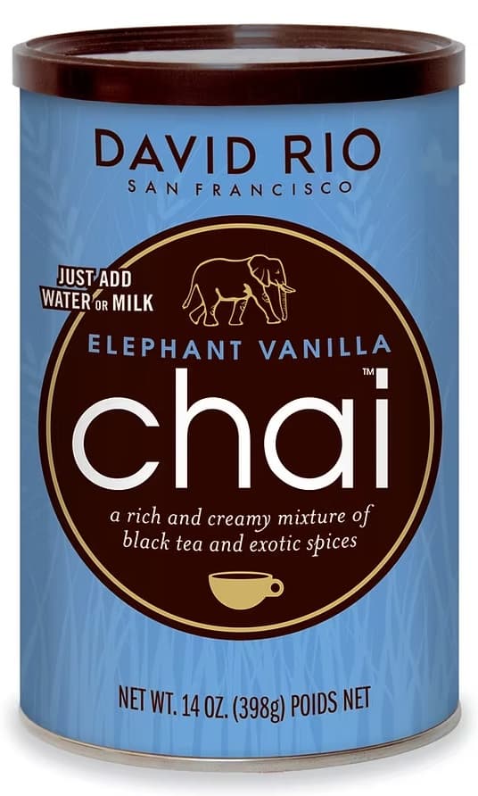 David Rio Elephant Vanilla Chai Six 14 Oz. Canisters