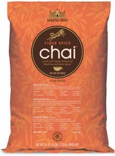 David Rio Tiger Spice Chai Four 4 lb. Bags