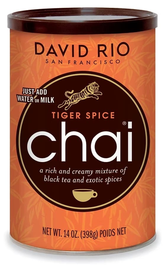David Rio Tiger Spice Chai Six 14 Oz Canisters