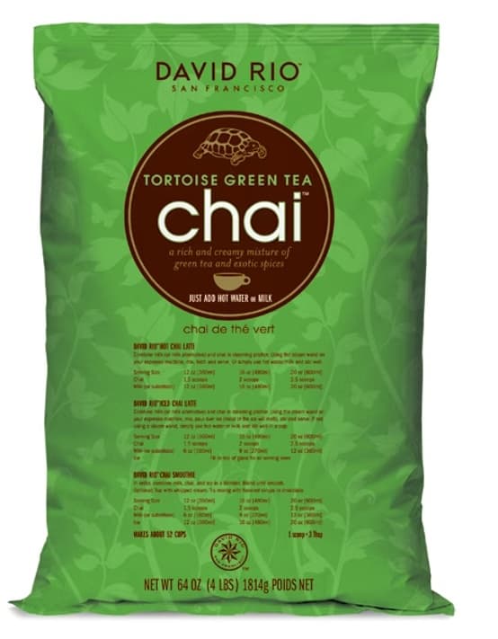 David Rio Tortoise Green Chai Four 4 lb. Bags