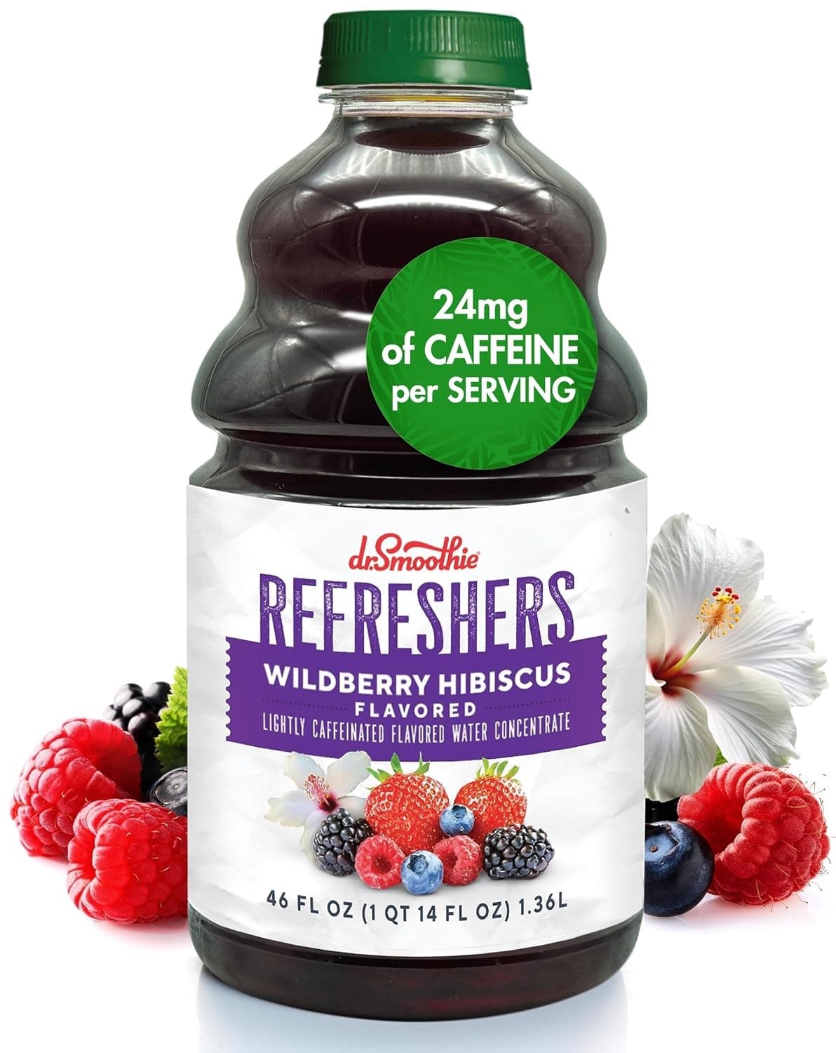 Dr. Smoothie Refreshers Wildberry Hibiscus Six 46 Oz. Bottles