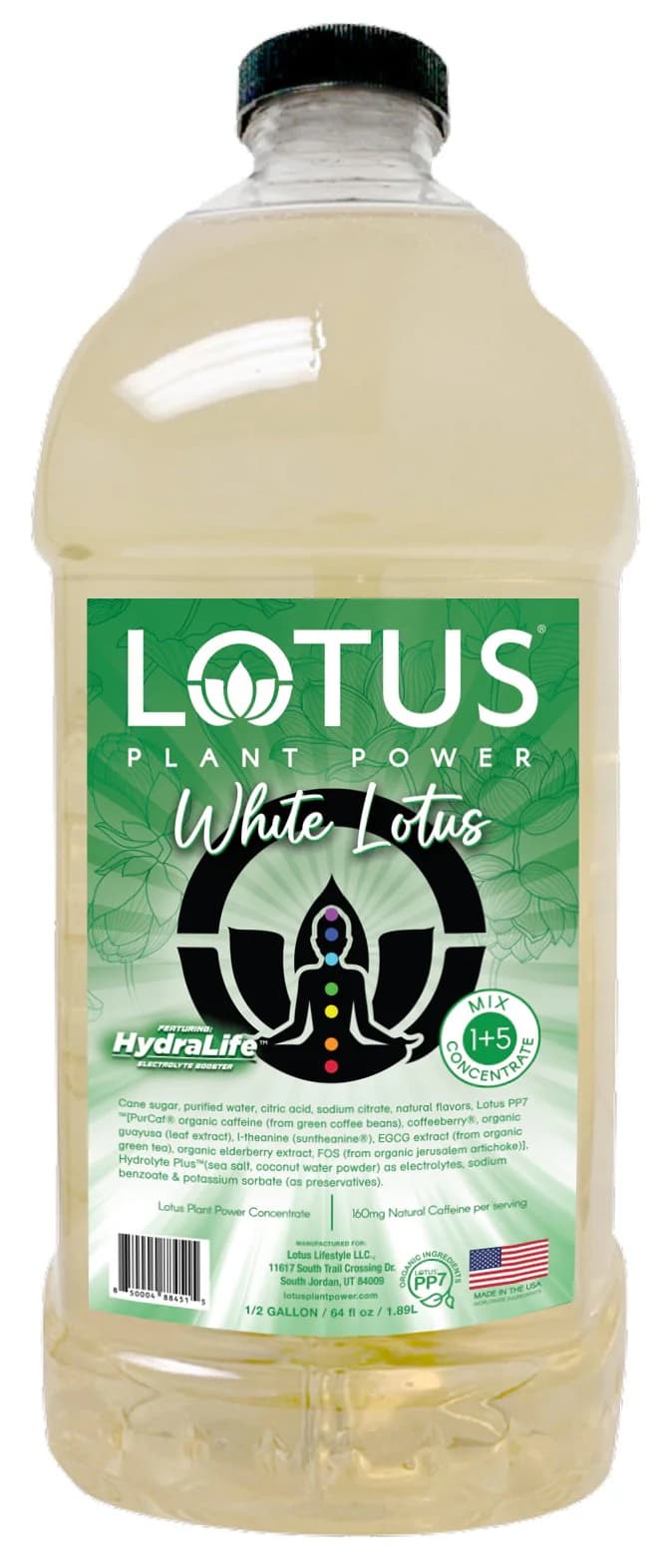 Lotus Regular White Plant Power Concentrate Six 64 oz Bottles