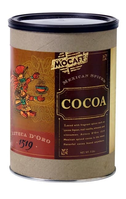 Mocafe Azteca D'oro Mexican Spiced Cocoa Mix, 3 lb Canister (Case of 4) - Mexican Hot Chocolate Program