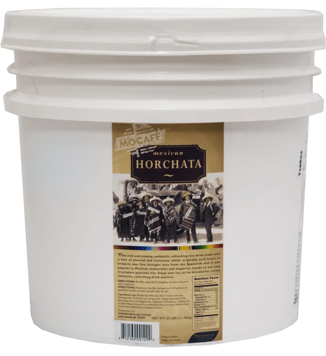 Mocafe Mexican Horchata 25 lb Pail