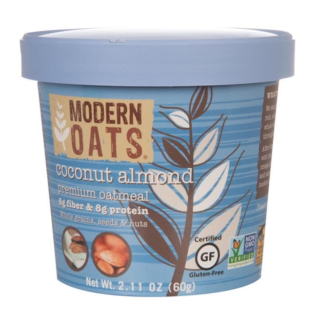 Modern Oats All Natural Oatmeal Cups, Coconut Almond, 2.11 Ounce Cup (Pack of 12)